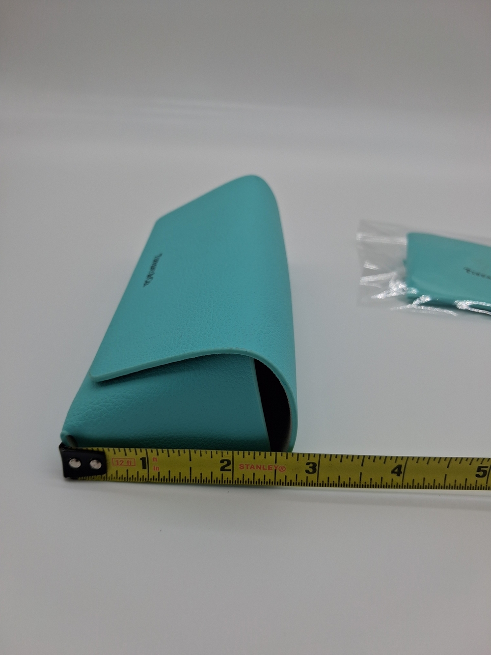 TIFFANY & CO. Blue Eyeglasses Sunglasses Case with Logo Cleaning Cloth - Picture 6 of 8